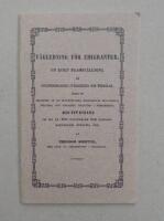 V&auml;gledning f&ouml;r emigranter. En kort framst&auml;llning af utvandringarnes sv&aring;righeter och f&ouml;rdelar.
