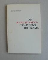 Om Karlshamnstraktens ortnamn