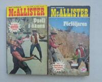 2 st v&auml;sternpocket i serien McAllister: Duell i &ouml;knen och Nr 13; F&ouml;rf&ouml;ljaren.