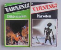 2 st deckarpocket i serien Varning! : Nr 11; D&ouml;dsvinden av David Hagberg och Nr 16; Farsoten av Guy N. Smith.