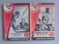 2 st deckarpocket i serien Nyckelb&ouml;ckerna: Nr 267; Norman Segers korst&aring;g och Nr 328; Norman Seger har nio liv.