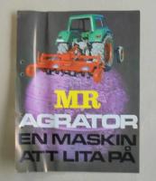 Broschyr/Prospekt rotorkultivator Agrator typ MR