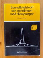 Sannolikhetsteori och statistikteori med till&auml;mpningar