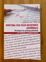 Writing for peer reviewed journals - strategies for getting published (in English)