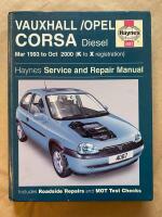 Vauxhall /Opel Corsa Diesel service and repair manual : Mar 1993 to OCt 2000 (K to X registration) 