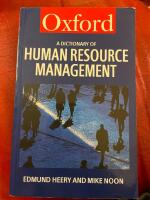 A Dictionary of Human Resource Management