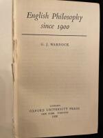 English Philosophy since 1900