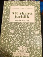 Att skriva juridik : regler och r&aring;d
