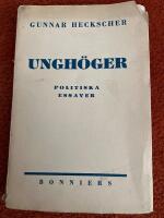 Ungh&ouml;ger - Politiska essayer