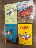 Boken om Pippi L&aring;ngstrump och tre andra Astrid Lindgren 