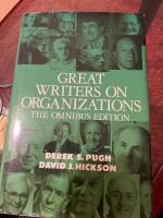 Great writers on organizations