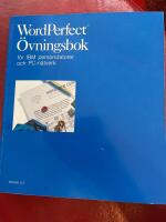 Word Perfect &ouml;vningsbok f&ouml;r IBM persondatorer och PC-n&auml;tverk