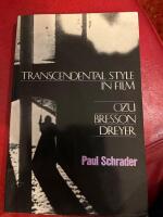 Transcendental style in film - Ozu, Bresson & Dreyer