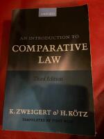 Introduction to comparative law