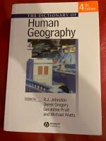 The dictionary of human geography