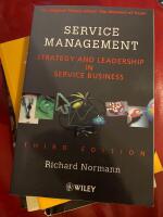 Service Management : Strategy and Leadership in Service Business, 3rd Editi