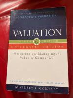 Valuation University Edition: Measuring and Managing the Value of Companies