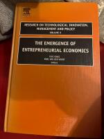 The Emergence of entrepreneurial economics