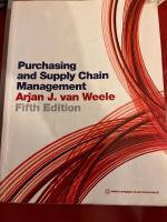 Purchasing & supply chain management : analysis, strategy, planning and practice