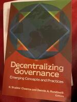Decentralizing governance - emerging concepts and practices