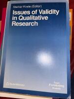 Issues of Validity in Qualitative Research