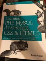 Learning PHP, MySQL, JavaScript, CSS & HTML5