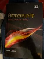 Entrepreneurship - theory, networks, history