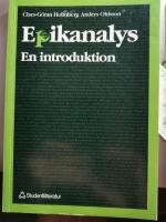 Epikanalys - - en introduktion