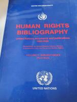 Human rights bibliography,United nations documents and publications 1980-1990