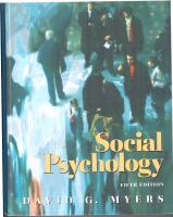 Social Psychology
