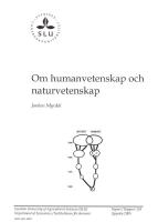 Om humanvetenskap och naturvetenskap