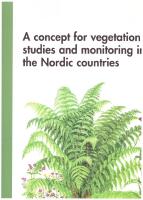 A concept for vegetation studies and monitoring in the Nordic countries