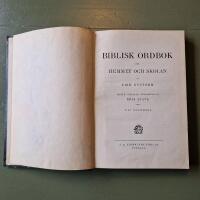 Biblisk ordbok f&ouml;r hemmet och skolan. av  Mycket gott skick. 