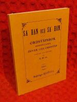 Sa' Han och Sa' Hon. Ordst&auml;fsbok