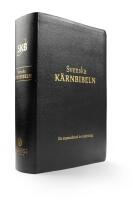 Svenska K&auml;rnbibeln - helbibel, svart cabraskinn