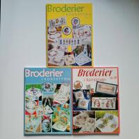 3 st B&ouml;cker Broderier i korsstygn. Bok handarbete Broderi S&ouml;mnad