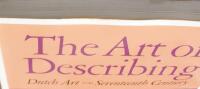The art of describing : Dutch art in the seventeenth century