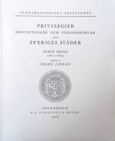 Privilegier, resolutioner och f&ouml;rordningar f&ouml;r Sveriges st&auml;der, Femte delen (1611-1620)) 