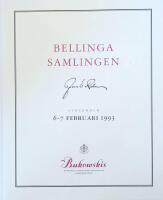  (Rehn, Jean Eric) - Bellingasamlingen. [Bukowskis], Auktion nr G5. [&hellip;] Auktion: 6-7 februari 1993.