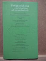 Design och konst D. 1 : Texter f&ouml;re 1960 : Skriftserien Kairos Nr 8:1