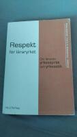 Respekt f&ouml;r l&auml;raryrket