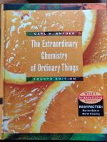 WIE The Extraordinary Chemistry of Ordinary Things, 4th Edition