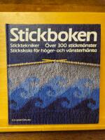 Stickboken : sticktekniker : &ouml;ver 300 stickm&ouml;nster : stickskola f&ouml;r h&ouml;ger- och v&auml;nsterh&auml;nta