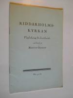 Riddarholmskyrkan - v&auml;gledning f&ouml;r bes&ouml;kande