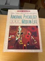 Abnormal Psychologi and Modern Life 