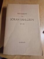  Festskrift till J&ouml;ran Sahlgren 8/4 1944