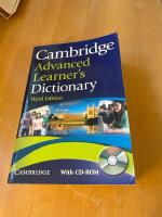 Cambridge advanced learners dictionary with cd-rom