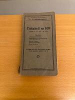 Tj&auml;nstetidtabell Tidtabell nr 109 G&auml;llande fr.o.m. den 1 oktober 1914 Bandelar: Stockholm C - Hallsberg. S&ouml;der M&auml;larstrand - Stockholm Stg. Tanto - Stockholm S. Nyboda - Enskede. Saltskog - S&ouml;dert&auml;lje. J&auml;rna - Nyk&ouml;ping.