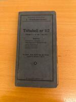 Tj&auml;nstetidtabell Tidtabell nr 112 G&auml;llande fr.o.m. den 1 maj 1916 Bandelar: Stockholm C - Hallsberg. S&ouml;der M&auml;larstrand - Stockholm Stg. Tanto - Stockholm S. Nyboda - Slakthuset. Saltskog - S&ouml;dert&auml;lje 