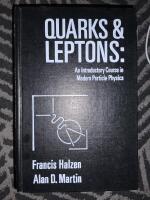 Quarks and leptons - introductory course in modern particle physics